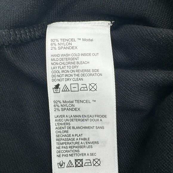 TOMMY BAHAMA Womens Large Black Silver Darcy Ponte Knit Beaded Embellished Dress - Picture 7 of 10